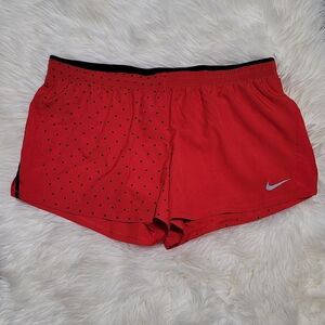 Nike Women's Dri-Fit Red Running Shorts